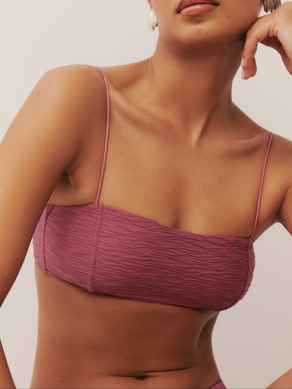 NWT Reformation Monaco Bikini / Strawberry Wine